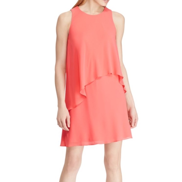 Lauren by Ralph Lauren Dress size 8 Starfruit Pink! NWT Coral Summer Party - Picture 4 of 10